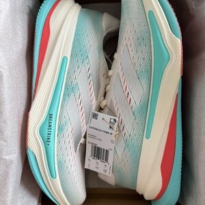 adidas Supernova Prima W White and Teal Athletic Shoes
